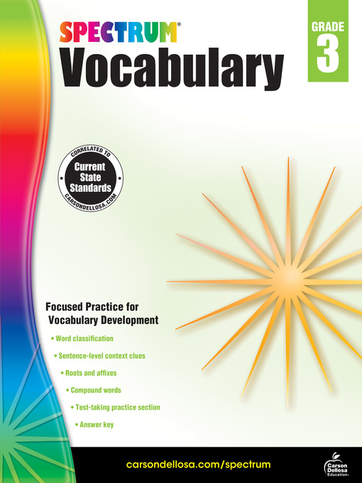 Title details for Spectrum Vocabulary, Grade 3 by Spectrum - Available